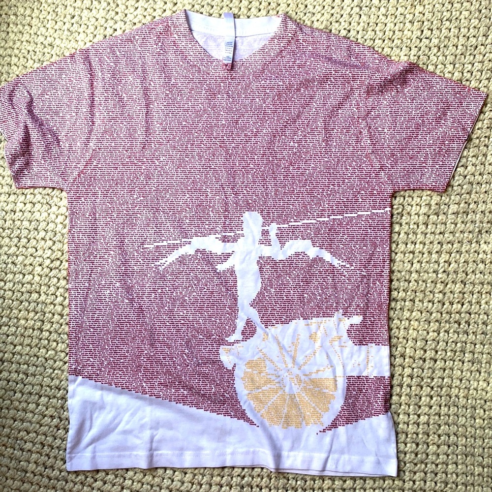 AOP Litographs - Entire Books on Shirts - Tolstoys “War and Peace” Tee